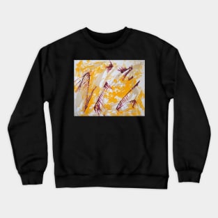 Abstract # 730- Storks in Flight Crewneck Sweatshirt